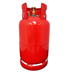 27L rote LPG-Flasche mit Outdoor-Füllsatz - 4 Adapter